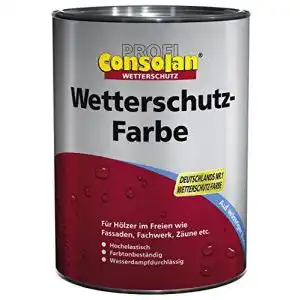 Wetterschutzfarbe Weiß Consolan Profi Wetterschutzfarbe 2,5 Liter