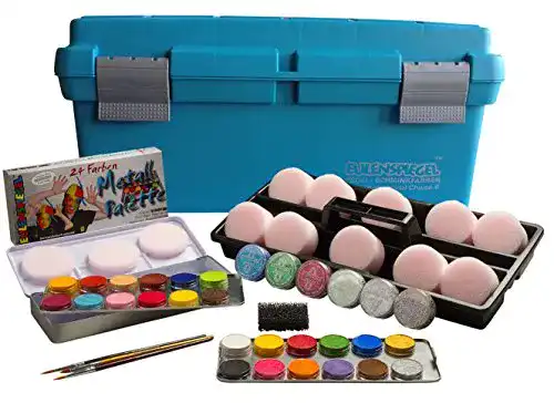 Kinderschminke Eulenspiegel 299548 – Schmink-Koffer Einsteiger
