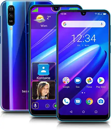 Senioren-Smartphone Beafon M6 Smartphone, blau