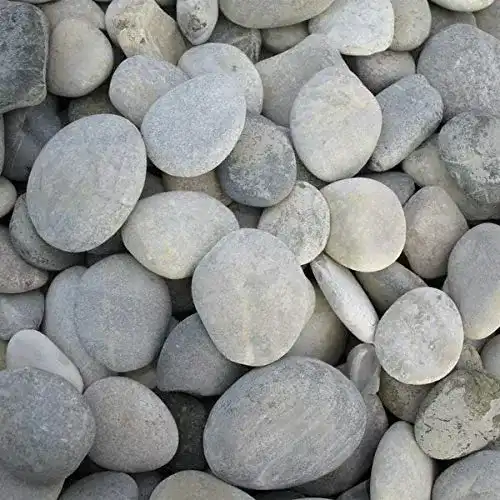Flusskiesel Splittprofi Zierkies Malsteine rund 30-50 mm, 3Kg