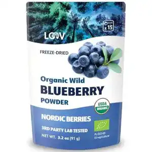 Heidelbeerextrakt LOOV Bio Wildheidelbeerpulver, 90 g