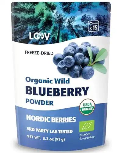 Heidelbeerextrakt LOOV Bio Wildheidelbeerpulver, 90 g