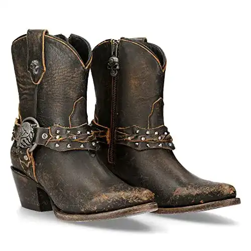 Cowboy Stiefel Damen NEW ROCK Damen Jeans Stiefel Western