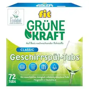 Spülmaschinentabs Unbekannt fit Grüne Kraft Classic 72 Tabs