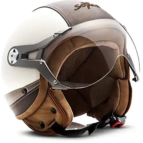 Soxon-Helm SOXON ® SP-325 Urban „Creme“ Jet-Helm
