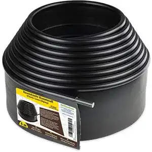 Rasenkante All4Gardener Flexible Kunststoff mit runden Oberkante