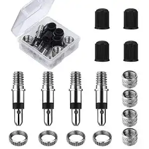 Fahrradventile Vacoulery 16-Teile Blitzventil Set Adapter