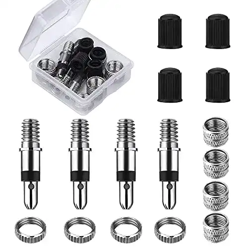 Fahrradventile Vacoulery 16-Teile Blitzventil Set Adapter