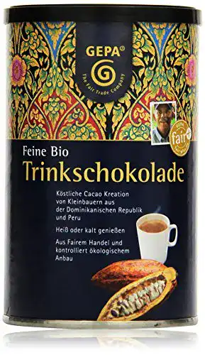 Die beste Kakaopulver GEPA Feine Bio Trinkschokolade, 2 x 250 g Packung 2026 Test Bestseller Kakaopulver GEPA Feine Bio Trinkschokolade, 2 x 250 g Packung