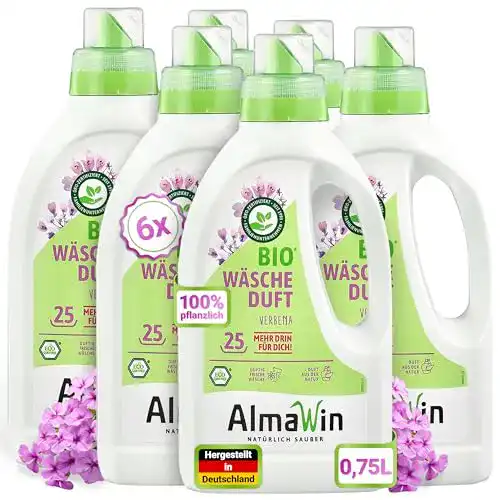 Weichspüler (vegan) AlmaWin Bio Wäscheduft Verbena 6 x 750 ml