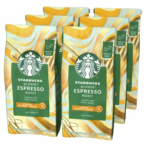 Die beste Starbucks-Kaffee STARBUCKS Blonde Espresso Roast 6 x 200g 2026 Test Bestseller Starbucks-Kaffee STARBUCKS Blonde Espresso Roast 6 x 200g