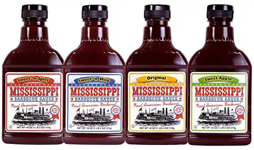 BBQ-Saucen Mississippi – Barbecue-Saucen – 4 x 510g