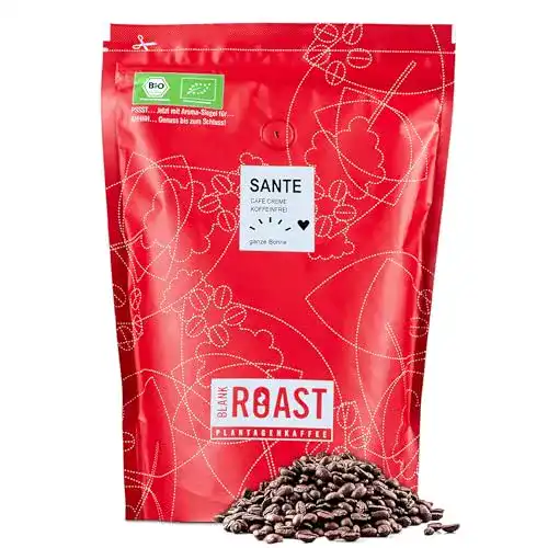 Bio-Kaffee (entkoffeiniert) Blank Roast BIO Kaffeebohnen, 1000 g