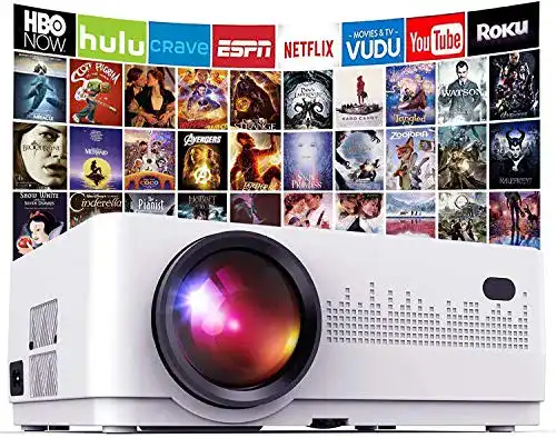 Mini-Beamer DBPOWER Mini Beamer 6000 Lumen, Full HD