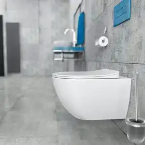 Wand-WC KERABAD Design Wand-Hänge-WC Tiefspüler inkl. Sitz