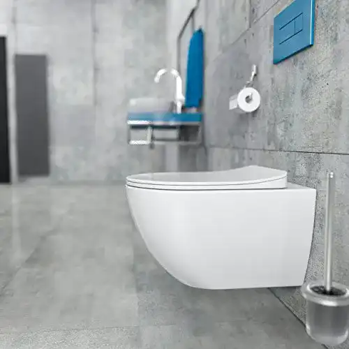 Wand-WC KERABAD Design Wand-Hänge-WC Tiefspüler inkl. Sitz