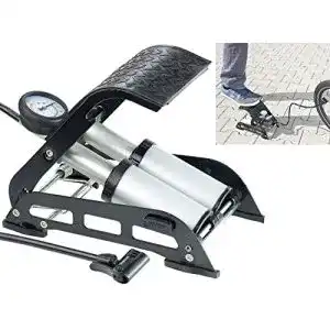 Fußluftpumpe AGT Fahrradpumpe: Hochleistungs- (Velopumpe)