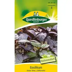 Basilikum-Samen Quedlinburger Basilikum, Dark Opal