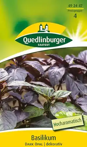 Basilikum-Samen Quedlinburger Basilikum, Dark Opal