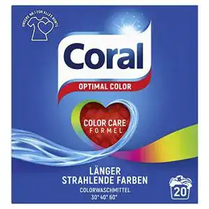 Waschpulver Coral Waschmittel Pulver für bunte Wäsche, 1,4 L