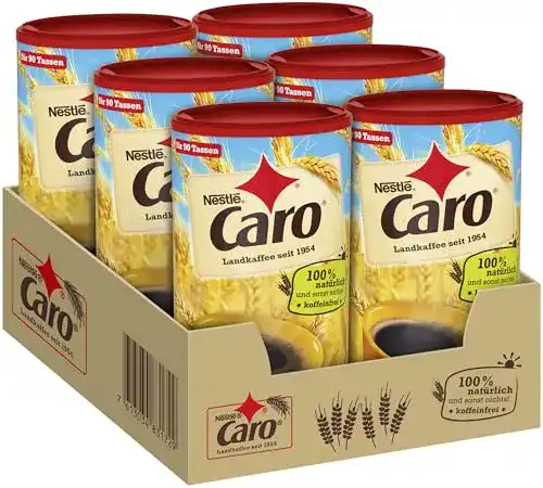 Getreidekaffee Nestlé CARO Landkaffee, lösliches Pulver, 6 x 200g