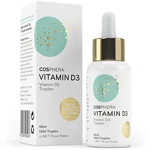 Vitamine (hochdosiert) Cosphera Vitamin D3, 100% pflanzlich