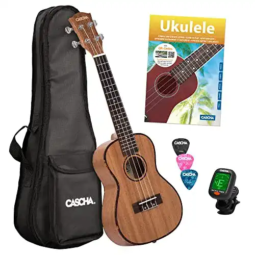 Konzert-Ukulele CASCHA Konzert Ukulele Set Kinder Erwachsene