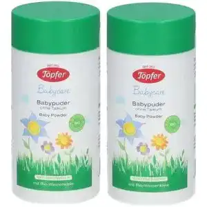 Babypuder Töpfer Babycare Puder ohne Talkum, 2 x 75g