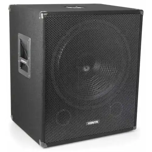 1000-Watt-Subwoofer Vonyx SWA18 PA Aktiv Subwoofer, stabile Bassbox