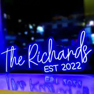 Neon-Schild HJSNEON Personalisiert LED Leuchtschilder, Groß