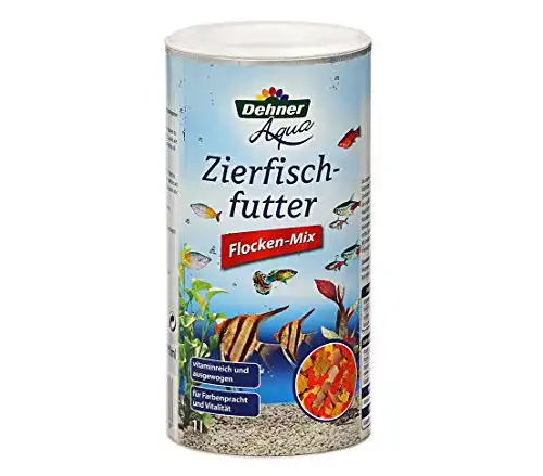 Flockenfutter Fische Dehner Aqua Zierfischfutter Flocken-Mix, 1 l