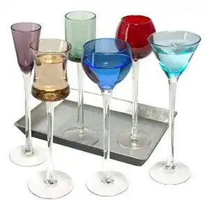 Likörgläser ARTLAND ART60953 Glass Long Stem Likör Brille, 7 St.