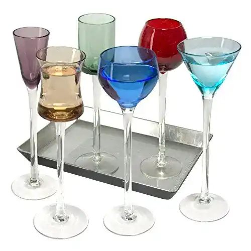 Likörgläser ARTLAND ART60953 Glass Long Stem Likör Brille, 7 St.