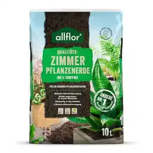 Zimmerpflanzenerde ALLFLOR Zimmerpflanzen-Erde, 10 Liter