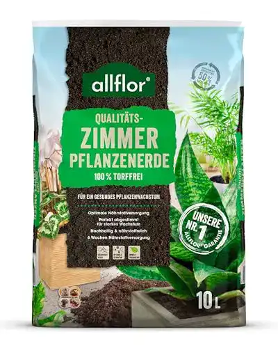 Zimmerpflanzenerde ALLFLOR Zimmerpflanzen-Erde, 10 Liter