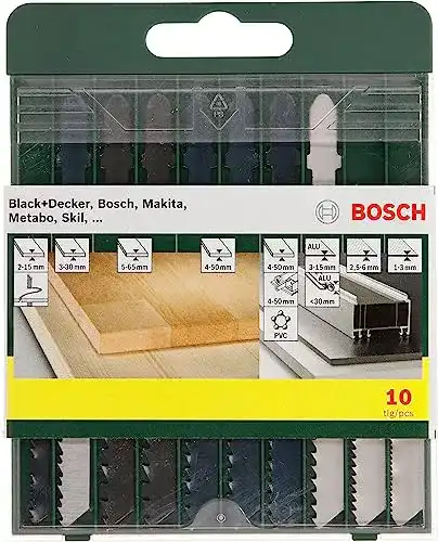 Stichsägeblatt Bosch Home and Garden Bosch 2607019461 10-teilig