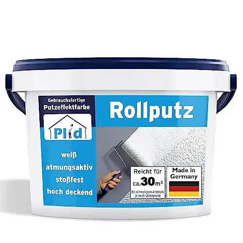 Innenputz plid Rollputz Streichputz fein 0,5mm Weiß 20kg