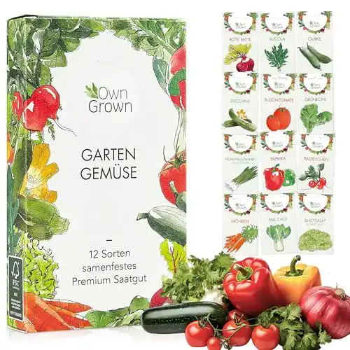 Gemüsesamen OwnGrown Gemüse Samen Set, 12 Sorten