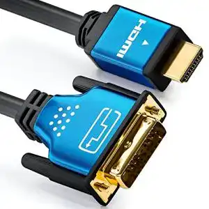 DVI-HDMI-Adapter deleyCON 2m HDMI zu DVI Kabel High Speed