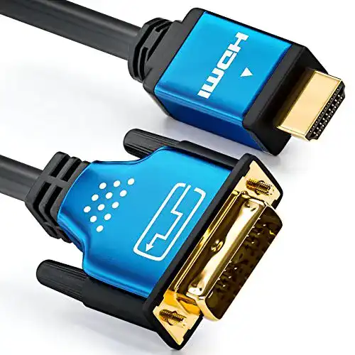 DVI-HDMI-Adapter deleyCON 2m HDMI zu DVI Kabel High Speed