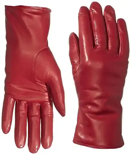 Lederhandschuhe Damen Roeckl Damen Klassiker Colour Handschuhe, Rot
