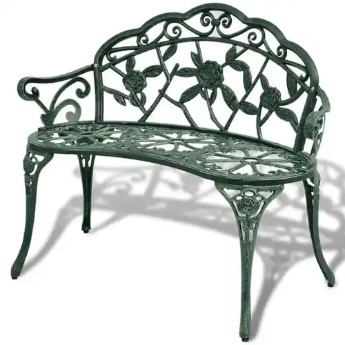 Gartenbank (Metall) vidaXL Gartenbank 2er Aluguss 100cm