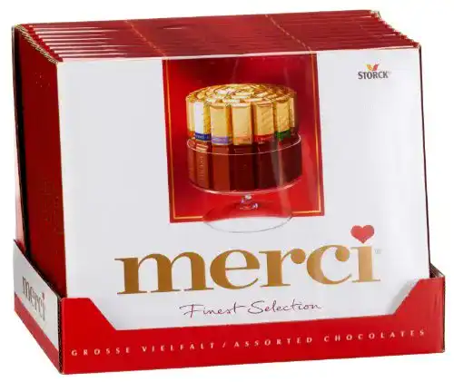 Merci-Schokolade merci Große Vielfalt, 10 x 250 g