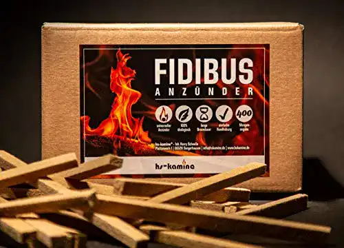 Kaminanzünder hs-kamine 400 Stück Fidibus Grillanzünder