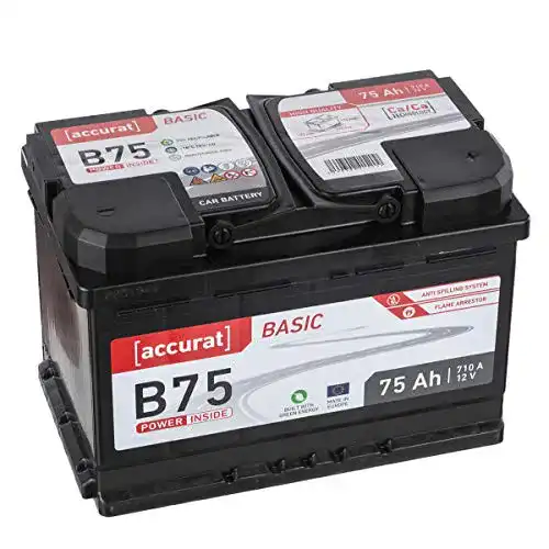 Autobatterie 75Ah Accurat B75 Basic 12V