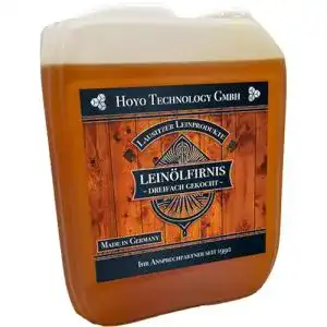 Leinölfirnis Hoyo Technology GmbH 5 Liter Leinöl Firnis Lausitzer