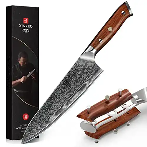 Xinzuo-Messer XINZUO Damastmesser Küchenmesser 21cm