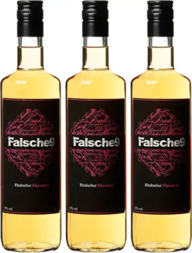 Rhabarberlikör TOMEO BEVERAGE Falsche9, 3 x 0.7 l