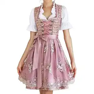 Dirndl Damen EIISSION Midi Trachtenkleid inkl. Trachtenrock