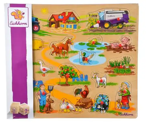 Steckpuzzle Eichhorn 100005454 – Plug-In-Puzzle 40x35cm